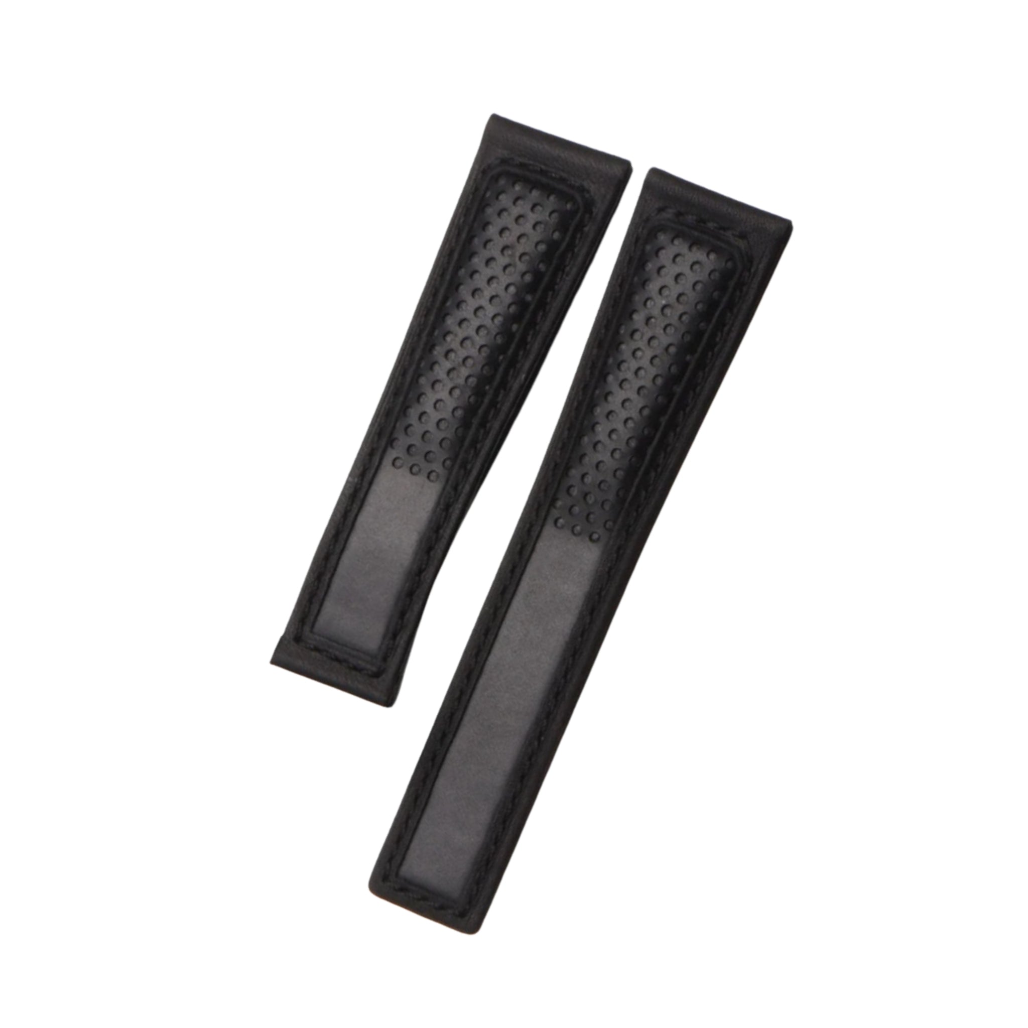 Leather Strap - For Tag Heuer Carrera - Full Black - Helvetus